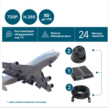 для воздушного транспорта спецслужб на 2 камеры NSCAR ST201_SD